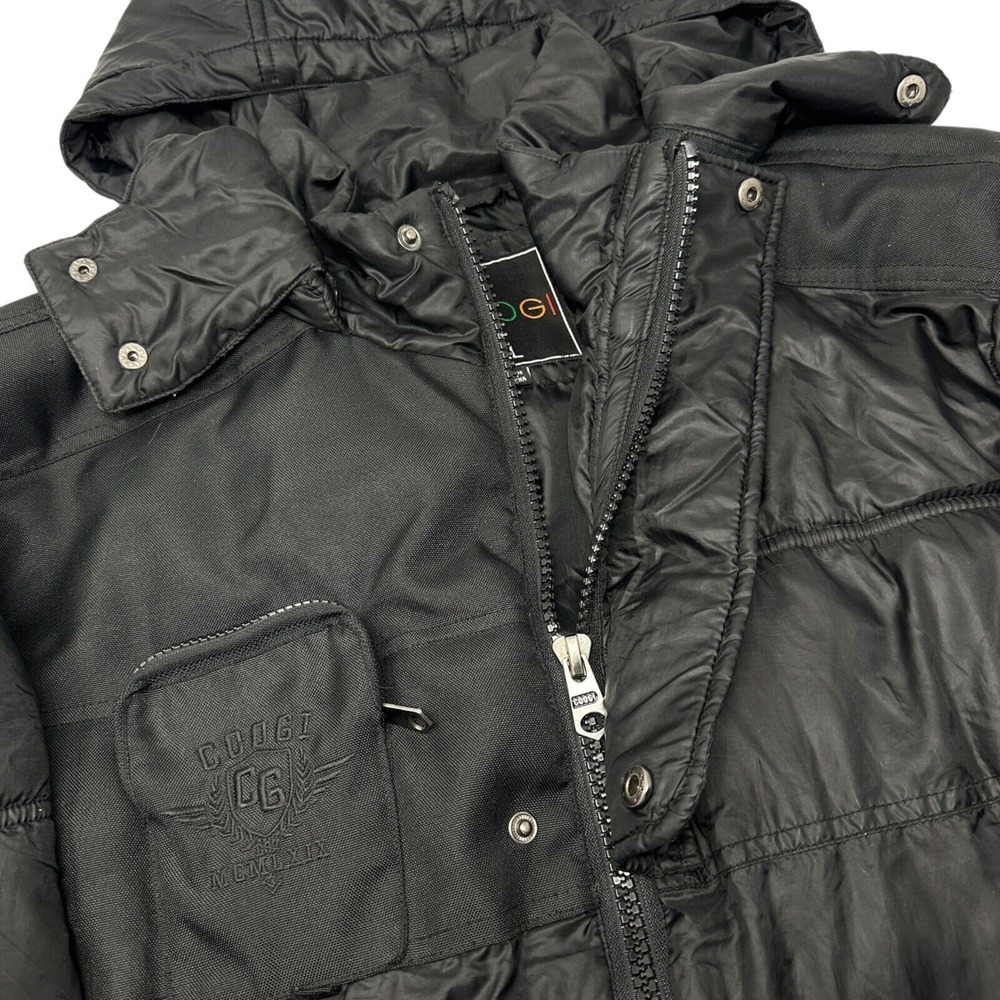 COOGI Puffer Jacket Black Men's‎ Y2K Streetwear Hiphop New York Biggie XL